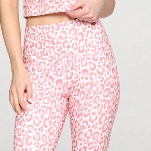 NWOT EVCR evolution and creation leggings & top set S valentine cheetah - Picture 5 of 9